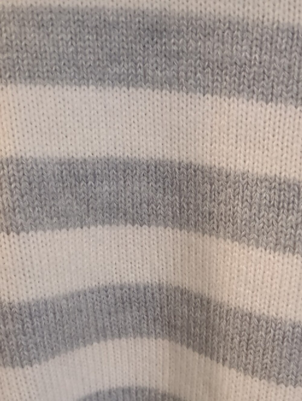 Banana Republic Striped Crewneck Sweater in Cream and Light Gray - Picture 5 of 9